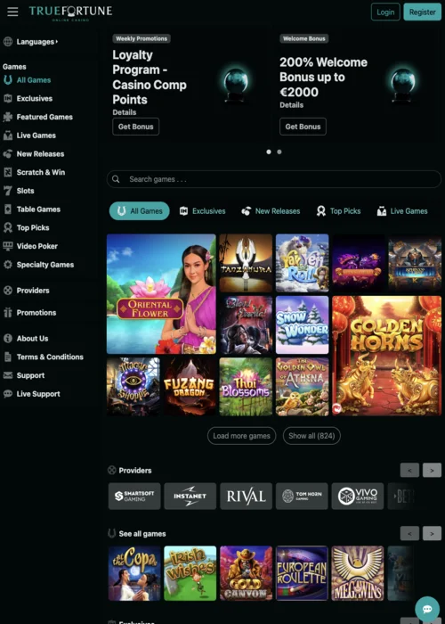 Games True Fortune Casino<