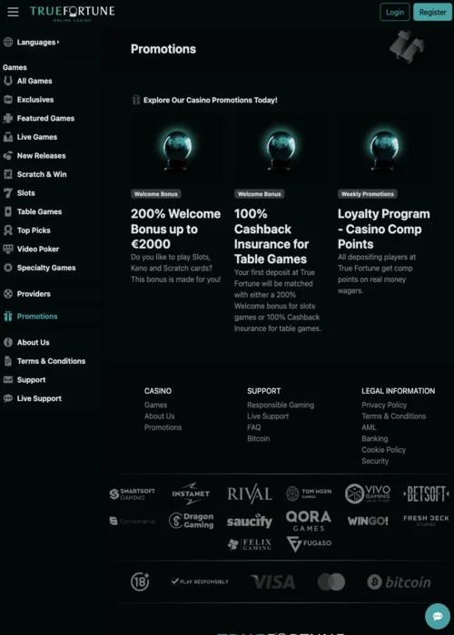 Bonus True Fortune Casino<